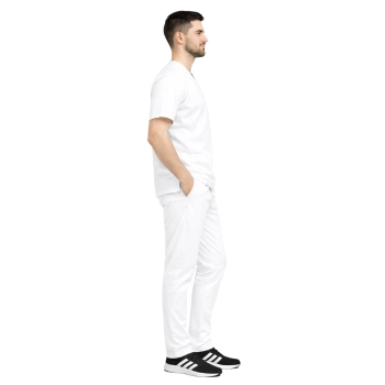 Komplet medyczny męski biały CLINIC SLIM roz. L – komplet medyczny – strój medyczny - inne ujęcie